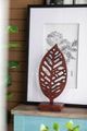 A & B Home 2-Piece Brown Intrinsic Leaf Statuary Set-5