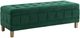 Elements International Crosby Royale Evergreen Storage Ottoman-0