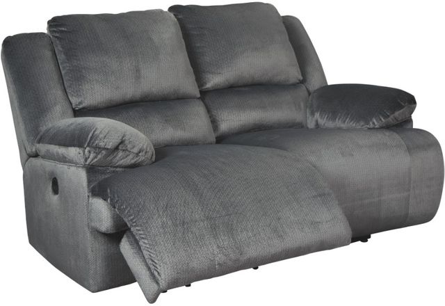 Signature Design by Ashley® Clonmel 2-Piece Charcoal Living Room Set with Power Reclining Sofa-2
