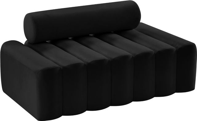 Meridian Furniture Melody Black Velvet Loveseat-0