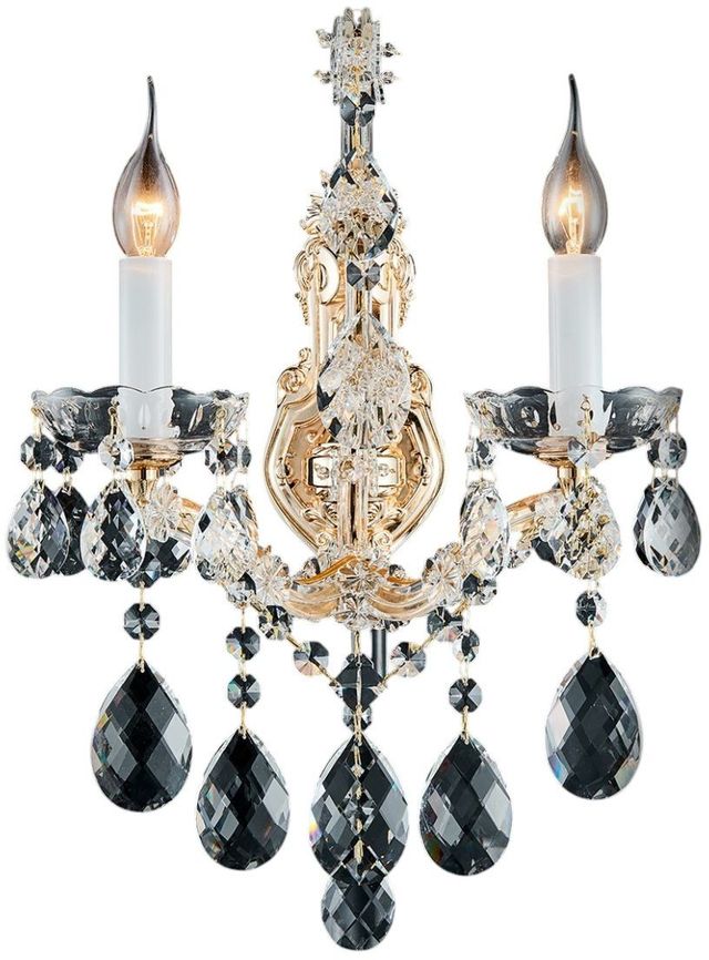 Michael Amini® La Scala Clear 2-Light Wall Sconce-0