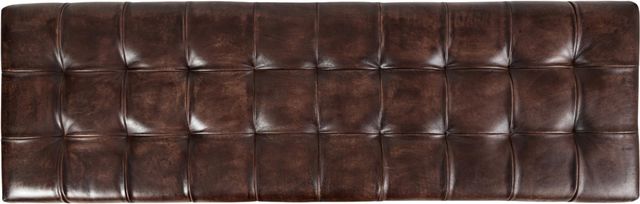 Jofran Inc. Global Archive Hogan Dark Sienna Leather Bench-3