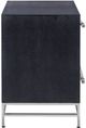 Currey & Company Marcel Navy Lacquered Linen Nightstand-2
