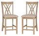 Powell® Starla 2-Piece Natural Counter Stool Set-0