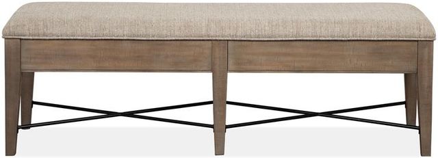 Magnussen Home® Paxton Place Dovetail Grey Upholstered Bench-2
