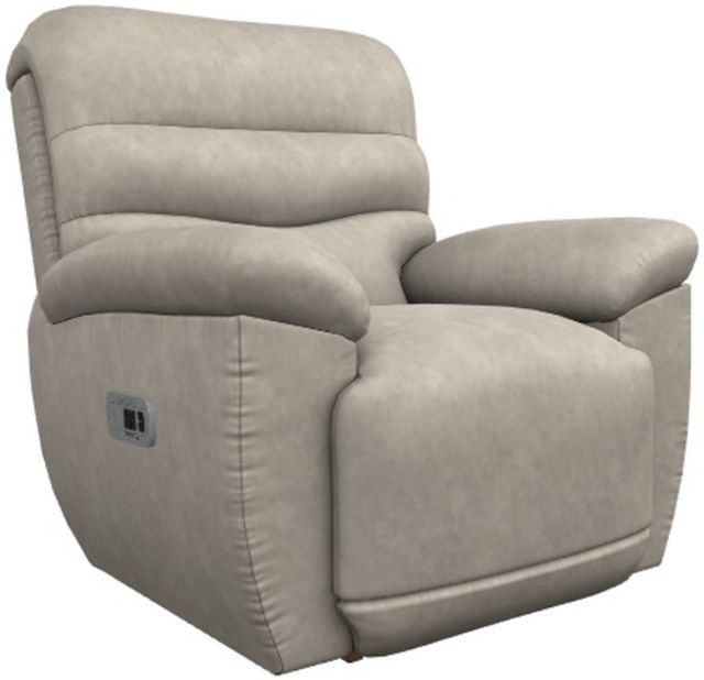 La-Z-Boy® Joshua Pebble Power Rocking Recliner with Headrest-0