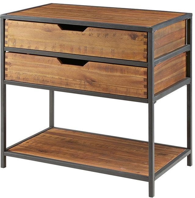 Olliix by Madison Park Natural/Graphite Hudson Accent Chest-2