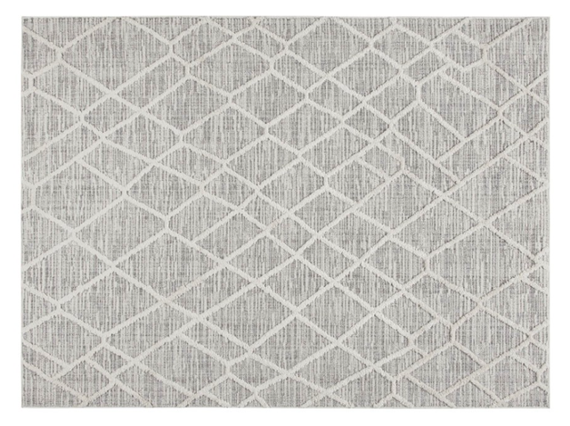 Olliix by Madison Park Ashley Cream/Gray Terni Pebble Indoor Area Rug-0