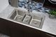 Elkay Lustertone® Classic Lustrous Satin 43" x 22" x 10" 1-Hole Triple Bowl Drop-In Sink-2