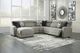 Signature Design by Ashley® Colleyville 5-Piece Stone Left-Arm Facing Power Reclining Sectional and Chaise-1