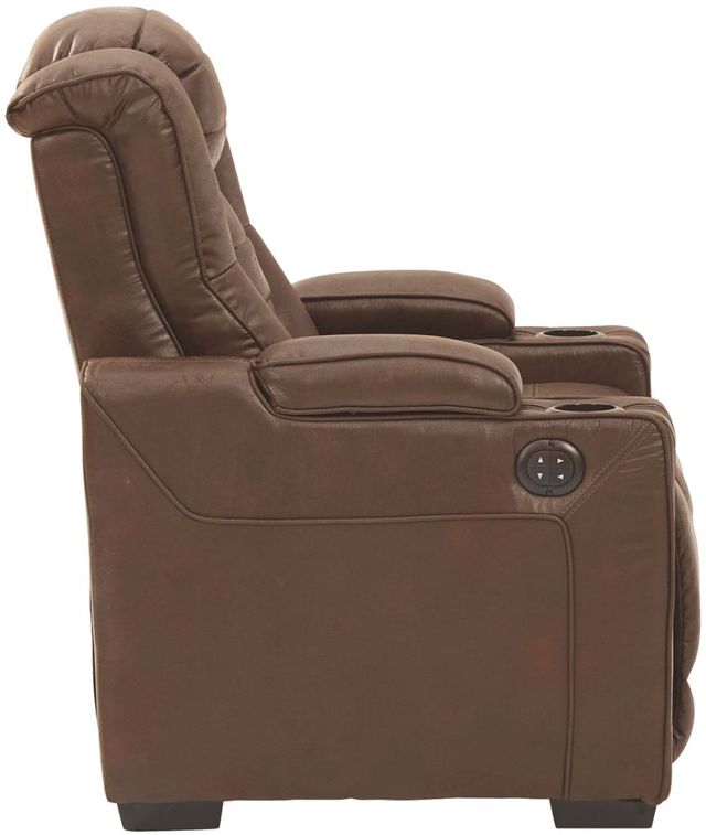 Signature Design by Ashley® Owner's Box Thyme Power Recliner with Adjustable Headrest-3