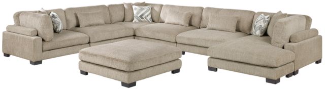 Homelegance® Tinley 7-Piece Brown Modular Sectional with Ottoman-0
