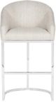 Vanguard® Furniture Vanguard Index Porcelain/Polished Nickel Bar Stool-1