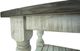 International Furniture Direct Stone Weathered Gray Cocktail Table with Ivory Antiqued Base-2