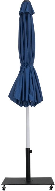 Meridian Furniture Fiji Black/Matte White/Navy Aluminum Outdoor Patio Umbrella and Base-1