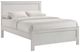Elements International Sami White Upholstered Full Panel Bed-0