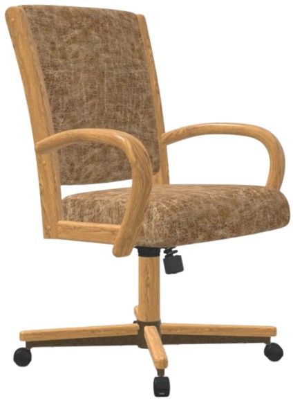 Chromcraft Customizable Camryn Swivel Casual Dining Chair-0