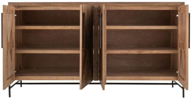 International Furniture Direct Verona Honey Brown Console-4