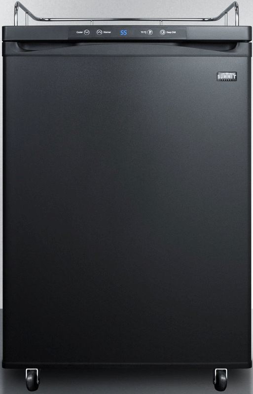 Summit® 5.6 Cu. Ft. Black Beer Cooler/Kegerator-0