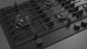 Fulgor Milano Matteo 400 Series 36" Matte Black Porcelain Gas Cooktop with Matte Brass Burners-4