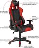 Brassex Inc. Black/Red Gaming Chair-4