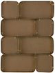 A & B Home Keeley Gold Wall Mirror-3