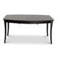 John Thomas Furniture® Cosmopolitan Salerno Coal Dining Table with Black Legs-3