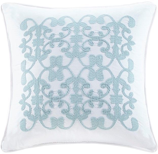 Olliix by Madison Park Celeste 4 Piece White Full/Queen Reversible Coverlet Set-1