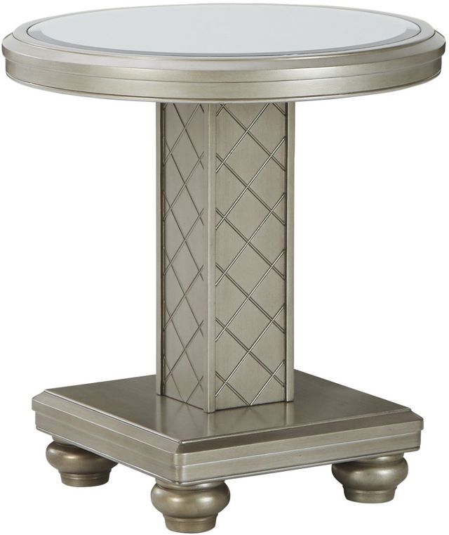Signature Design by Ashley® Chevanna 2-Piece Platinum Coffee Table Set-2