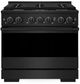 ZLINE Marino 36" Black Stainless Steel Pro Style Dual Fuel Range with 6 Burner Gas Cooktop-0