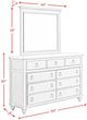 Elements International Kendari Grey Dresser and Mirror Set-4