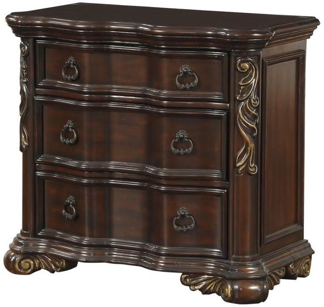 Homelegance® Royal Highlands Dark Cherry Nightstand-3