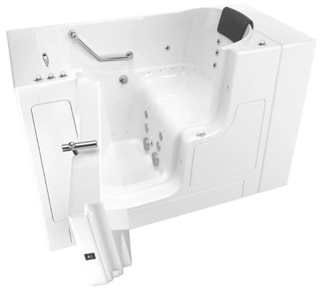 American Standard Gelcoat White 30” x 52” Walk-in Tub with Combination Air Spa and Whirlpool Systems - Left-Hand Drain-0