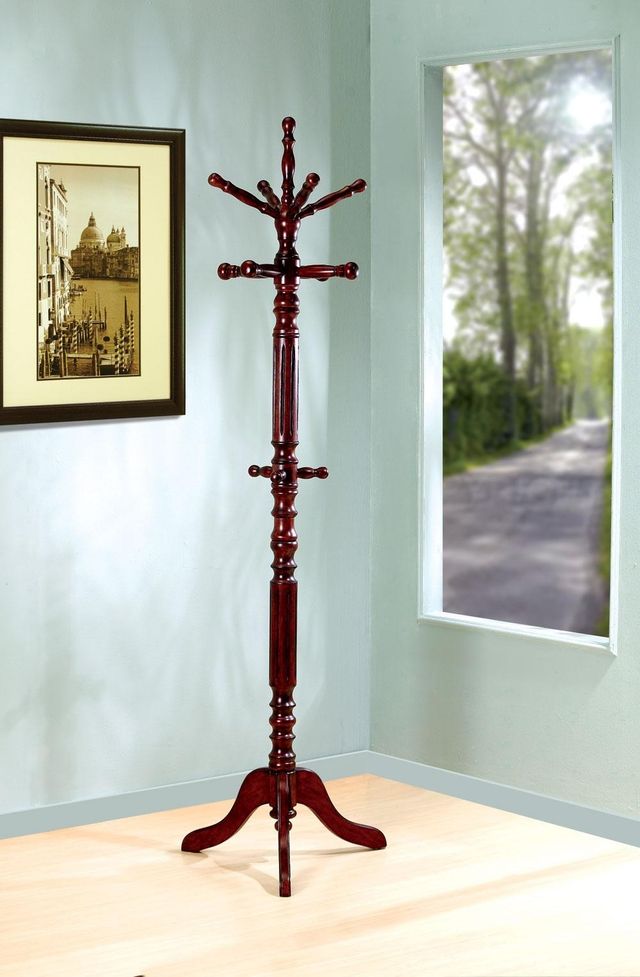 Coaster® Dark Honey Coat Rack With 11 Hooks-1
