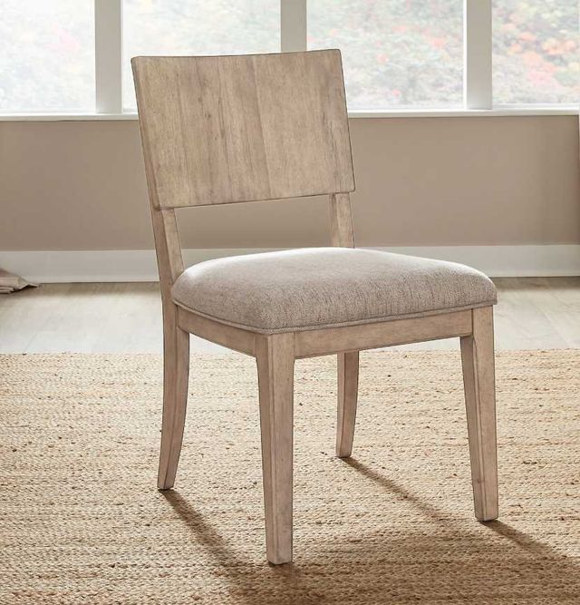 Liberty Furniture Proximity Place Barley/Barley Buff Panel Side Chair-1