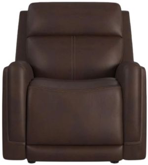 Flexsteel® Alister Burnt Umber Power Gliding Recliner with Power Headrest and Lumbar