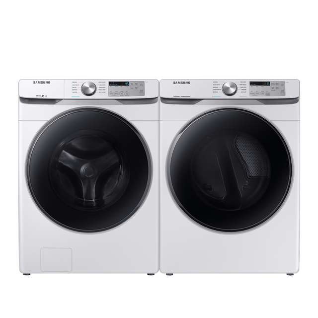 Samsung White Front Load Laundry Pair-0