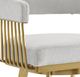 Armen Living Chelsea Gold/Silver Bar Stool-4