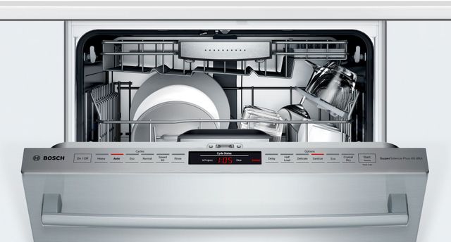 Bosch® 800 Series 24" Stainless Steel Top Control Built In Dishwasher-1