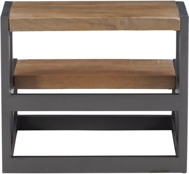 Powell® Blythe Natural/Pewter Bed Steps-3
