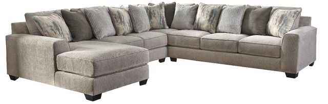 Benchcraft® Ardsley 4-Piece Pewter Left-Arm Facing Sectional and Chaise-0