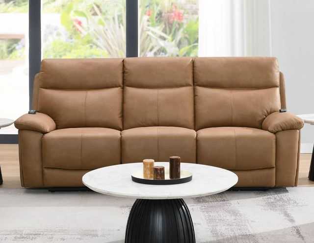 ACME Furniture Chavis Brown Power Reclining Sofa with Power Headrest-1