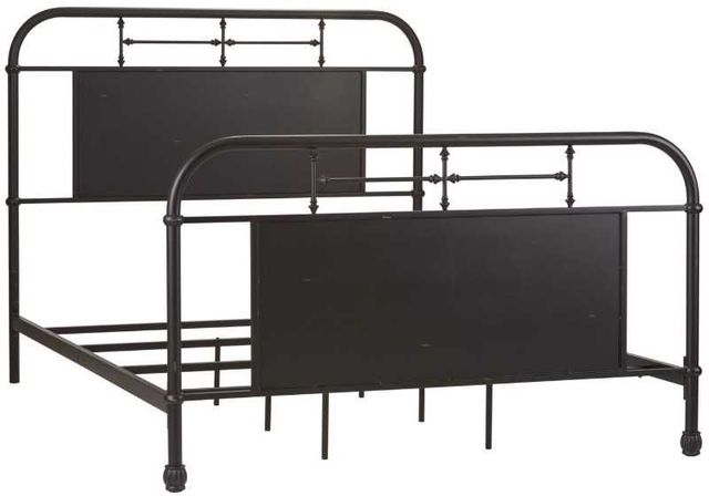 Liberty Furniture Vintage Black King Metal Rod Bed-0