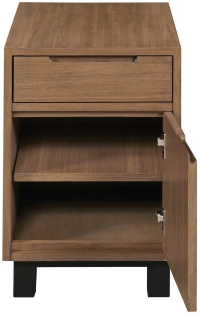 Hammary® Gibbs Manhattan Rectangular Chairside Chest with Black Base-2
