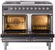 Ilve® Nostalgie II Series 40" Graphite Matte Pro Style Dual Fuel Range-1