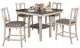 Furniture of America® Ann 5-Piece Antique White/Gray Counter Table Set-0
