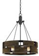 Cal® Lighting & Accessories Bradford Smoky Wood Chandelier-0