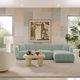 TOV Furniture Travie 4-Piece Sea Blue Modular Sofa-1