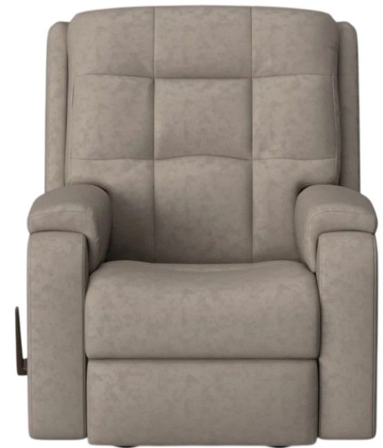 Flexsteel® Customizable Arlo Leather Manual Rocking Recliner-4