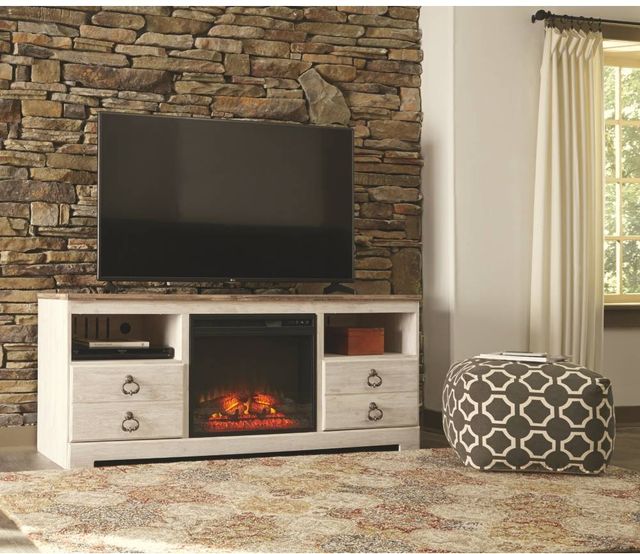 Signature Design by Ashley® Willowton Whitewash TV Stand-1
